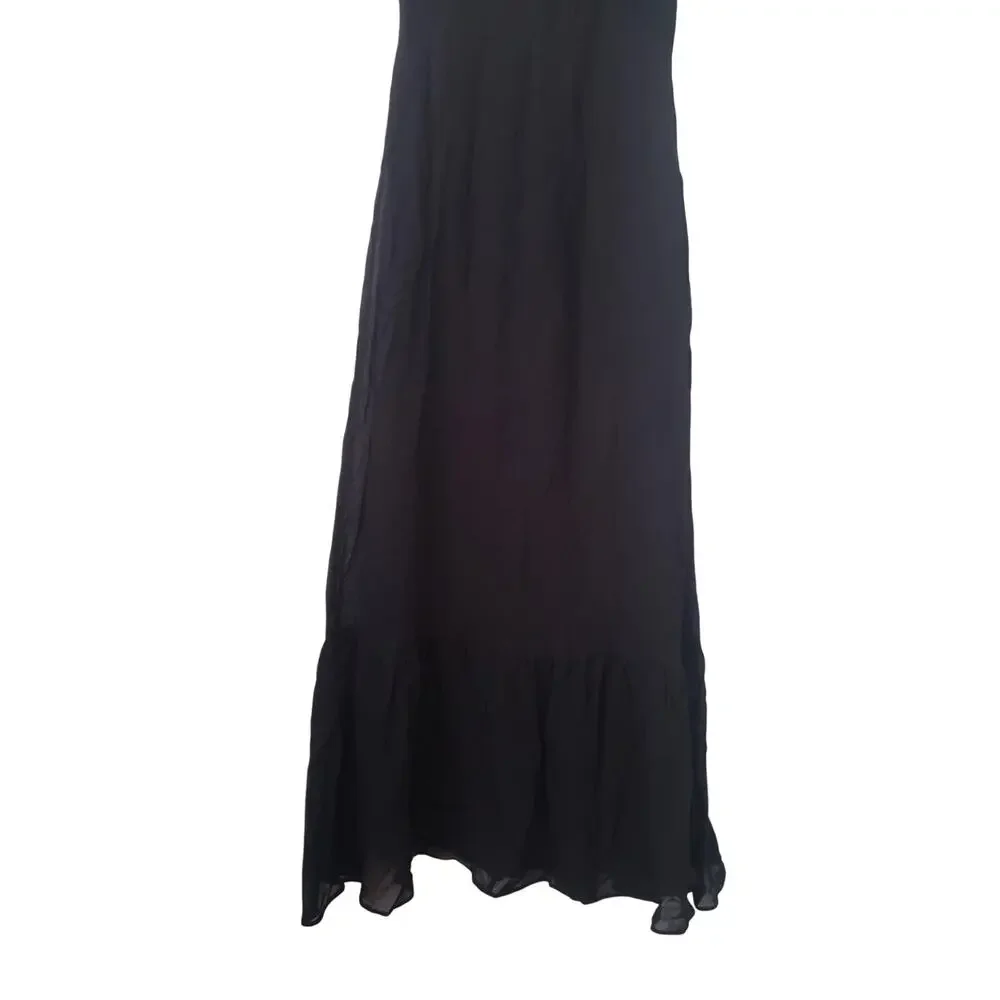 Reformation Butterfly Midi Dress Black Size 4